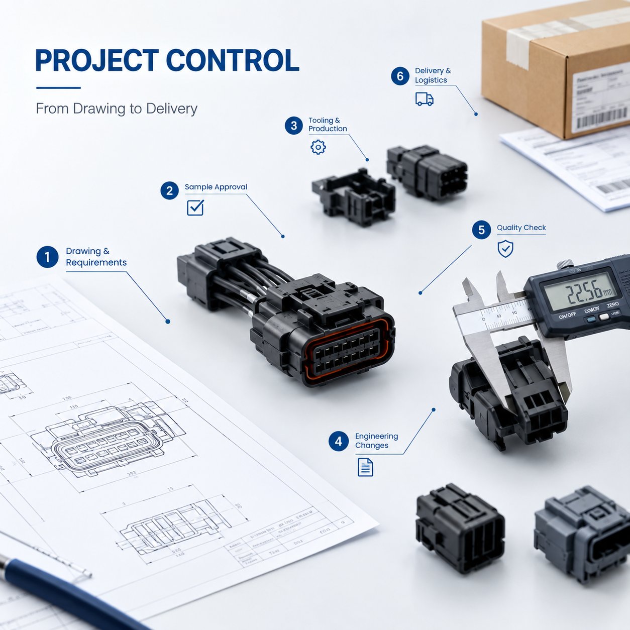 How Our Automotive Injection Molding Manufacturer Team Controls Each Project