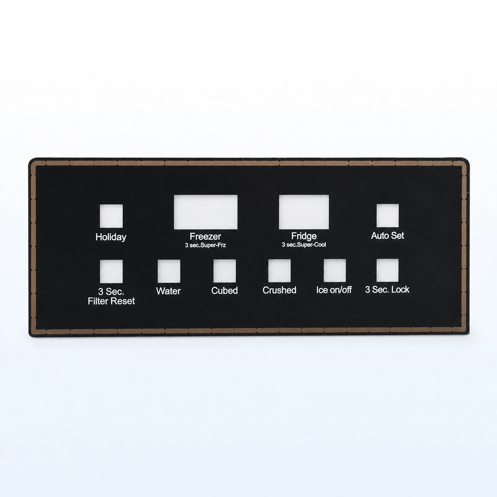 Acrylic Control Panel Overlays