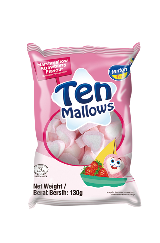 Ten Mallows Strawberry Flavor