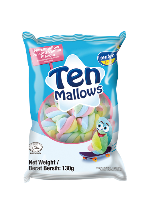 Ten Mallows Twisted Vanilla