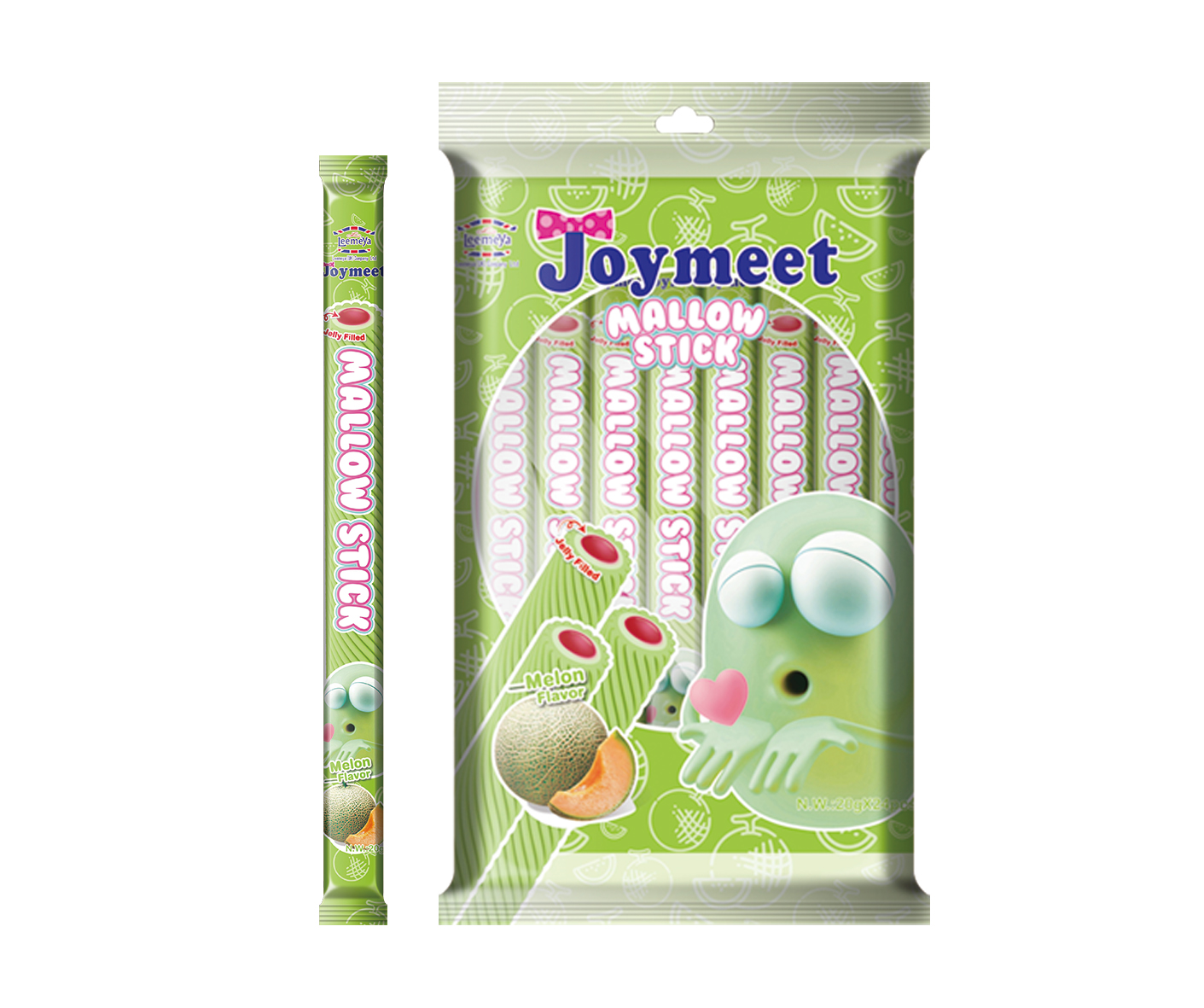 Jelly Filled Mallow Melon Flavor