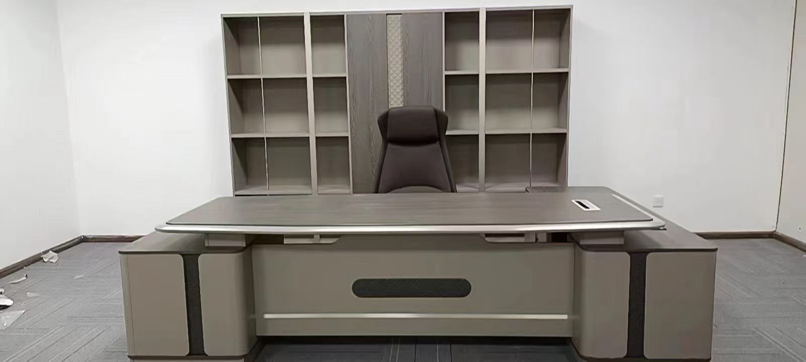 Modern Executive Desk with Storage