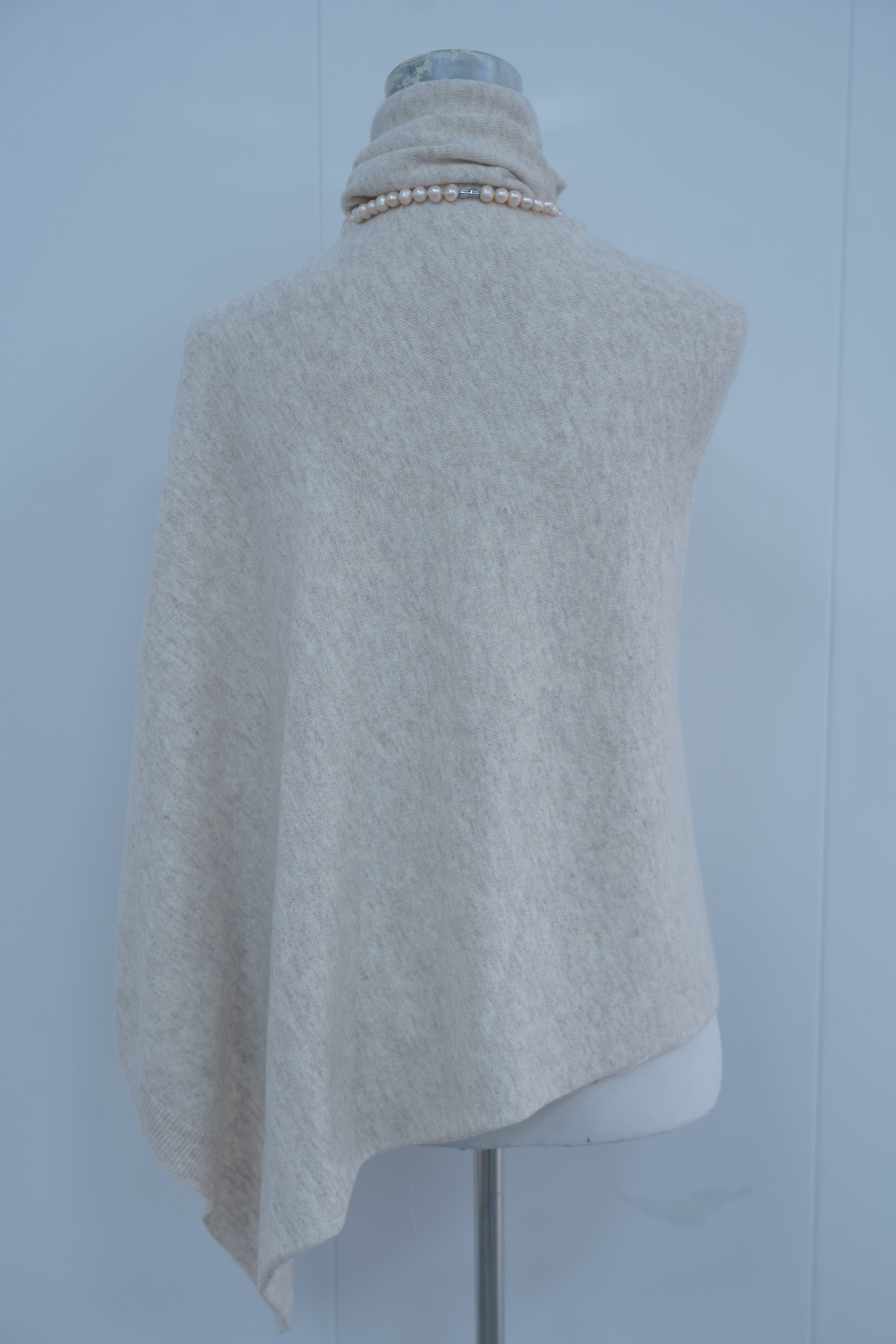 s014Heather Gray Slouchy Turtleneck Asymmetrical Knit Top