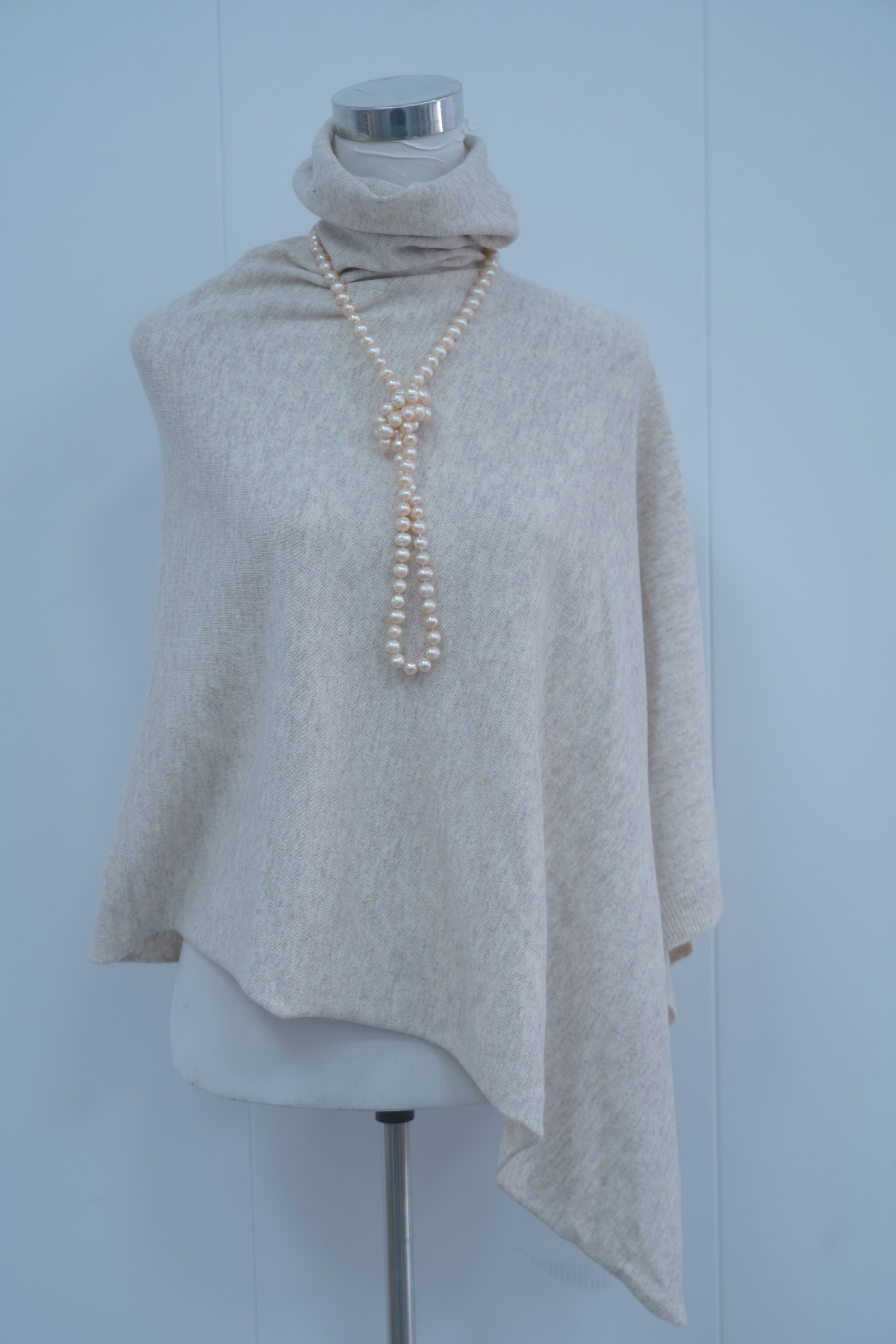 s014Heather Gray Slouchy Turtleneck Asymmetrical Knit Top