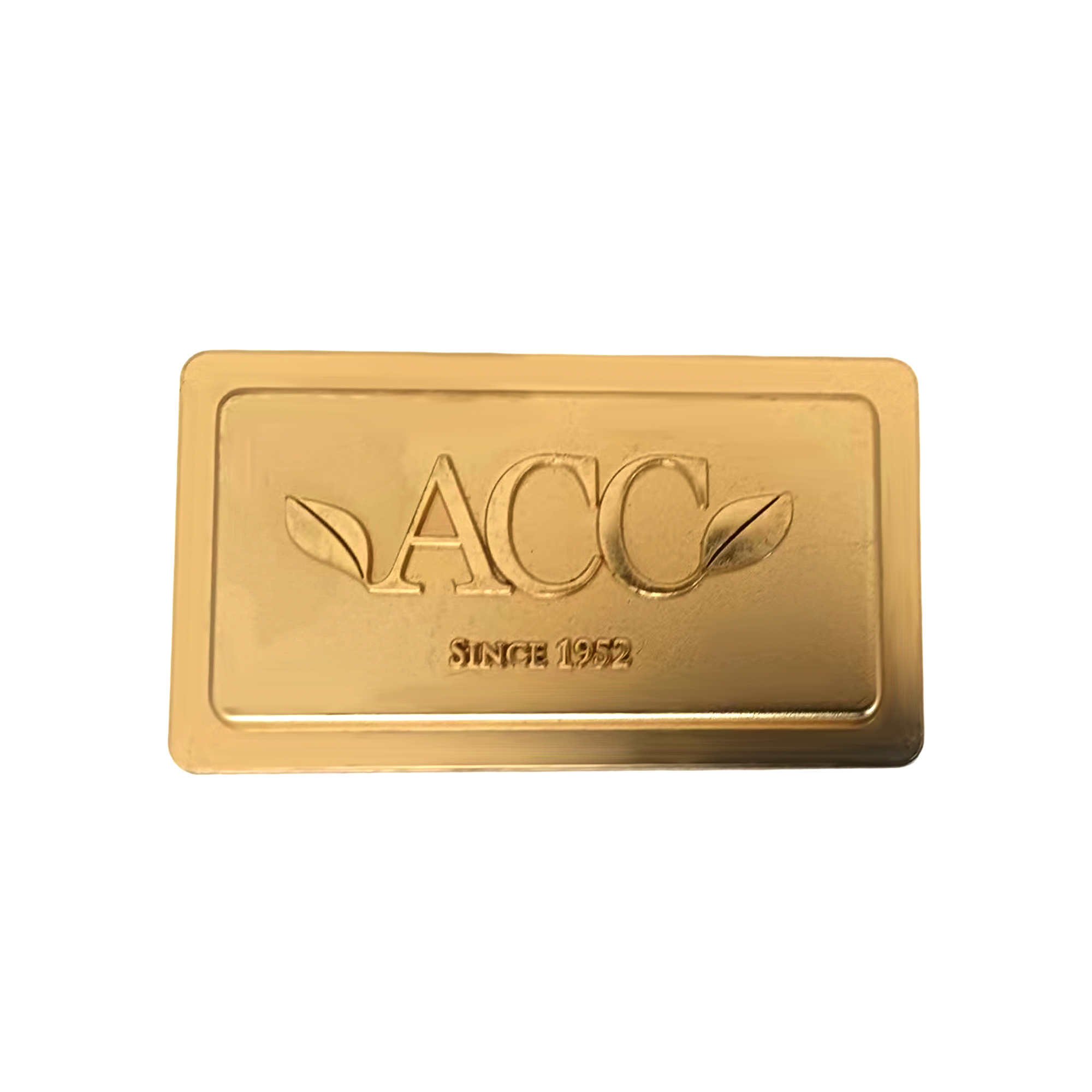 Gold-Tone Brand Plaque