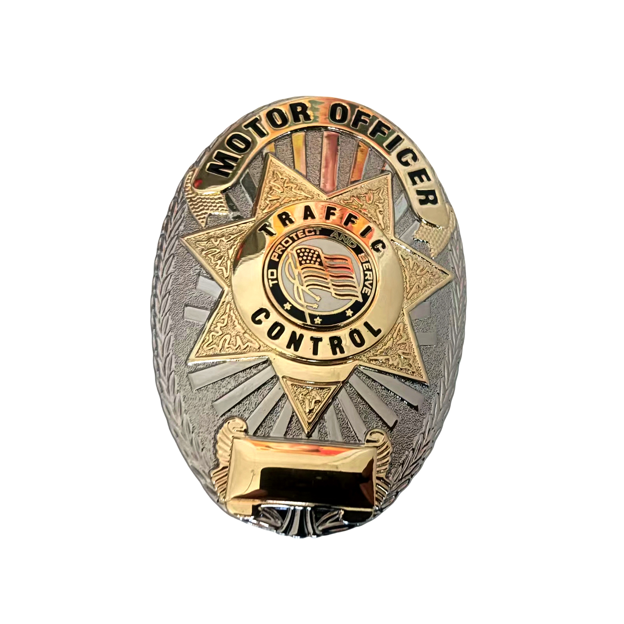 Textured Oval Badge