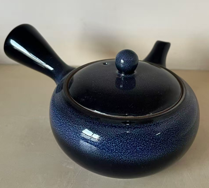 Navy Speckle Teapot