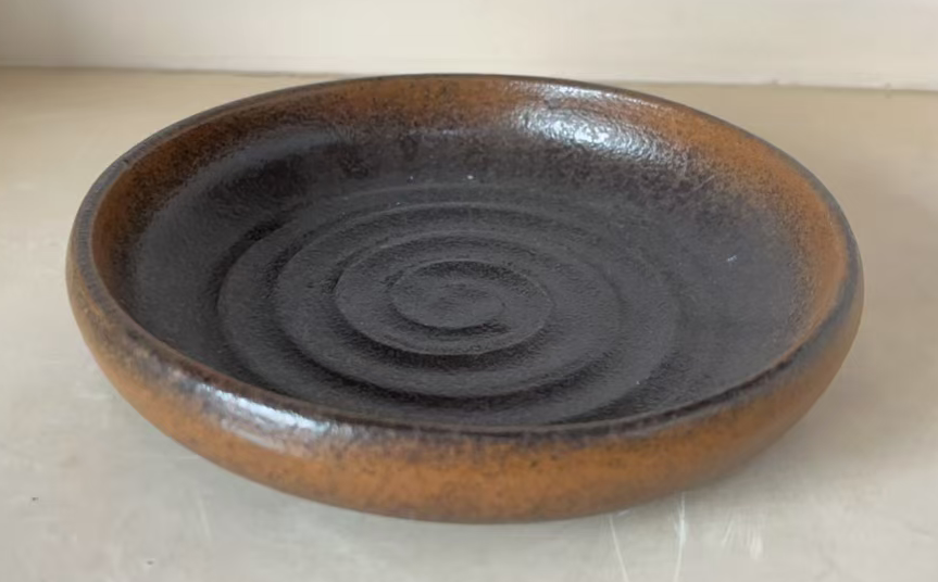 Amber Spiral Bowl
