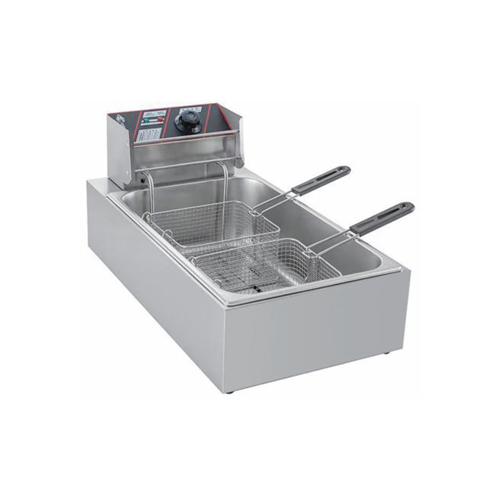 Extended electric single cylinder deep fryer