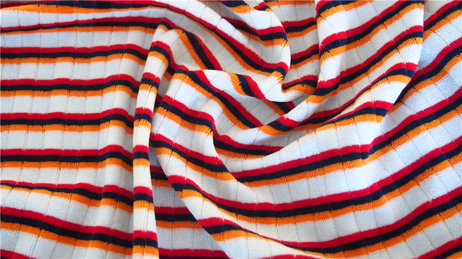Metallic Stripe Velvet