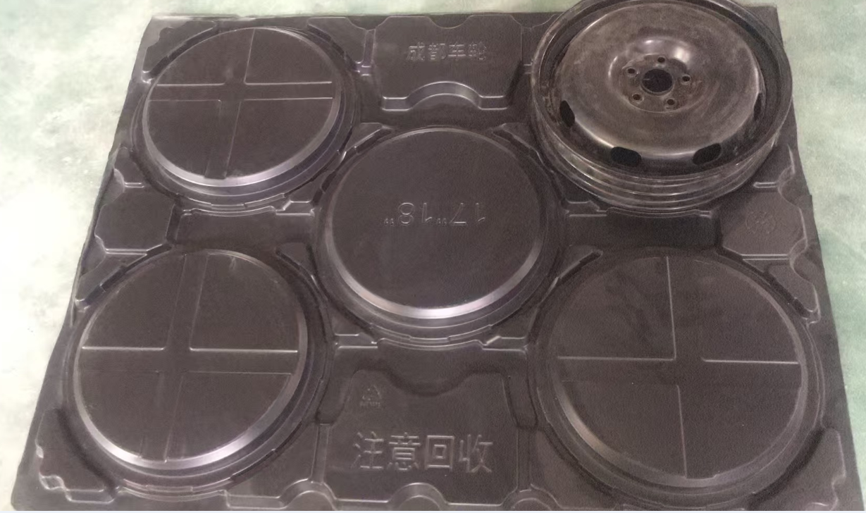 钢制轮毂厚片吸塑托盘