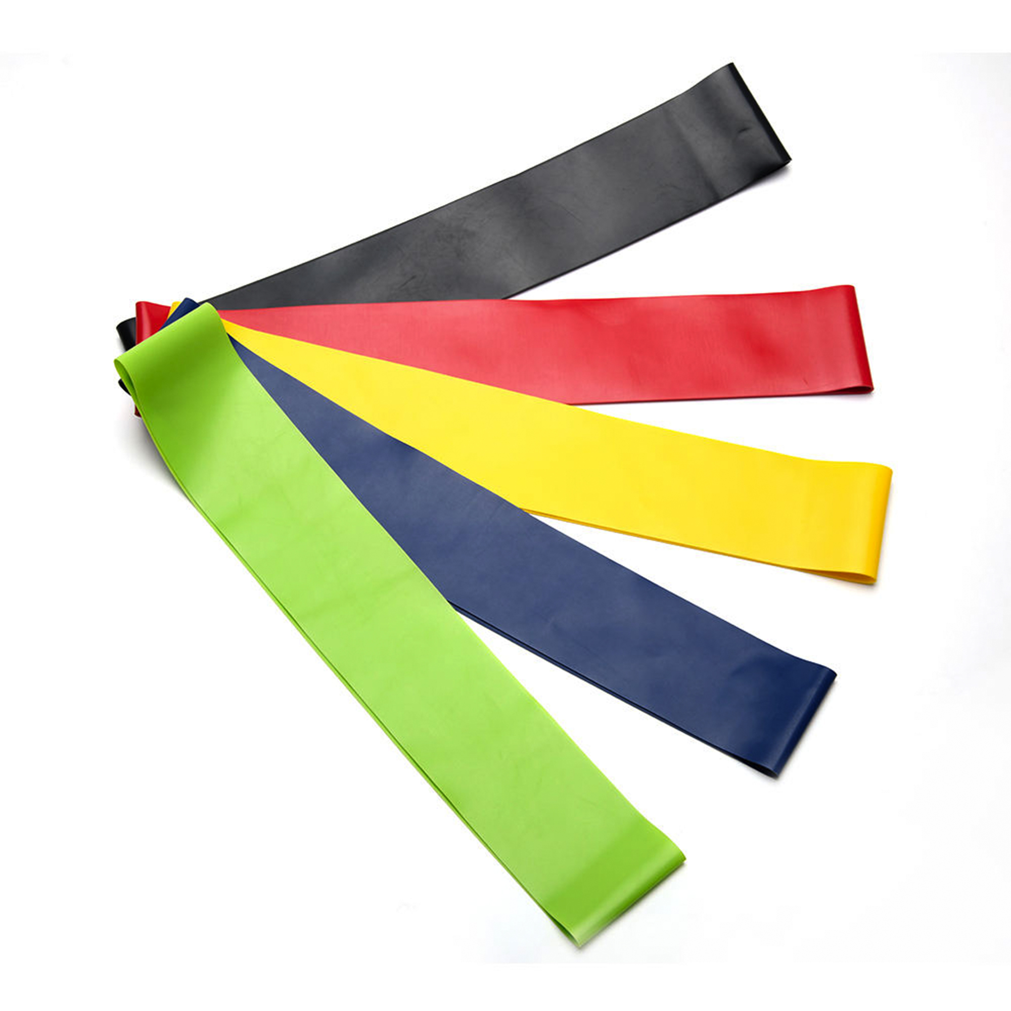 Five resistance loops fanned out to show the color range