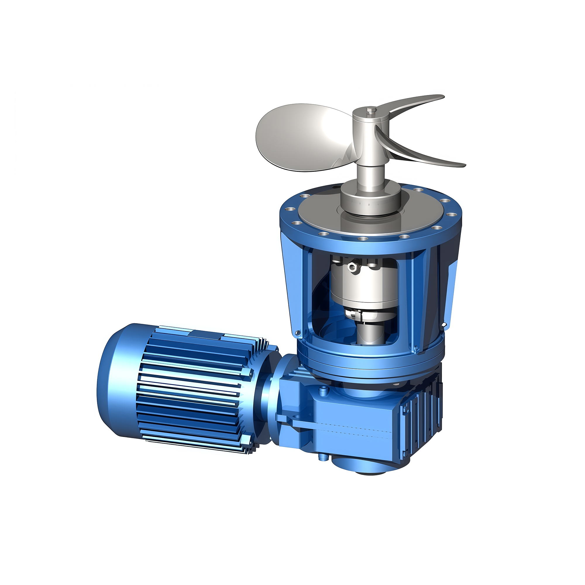 Bottom-Entry Agitator