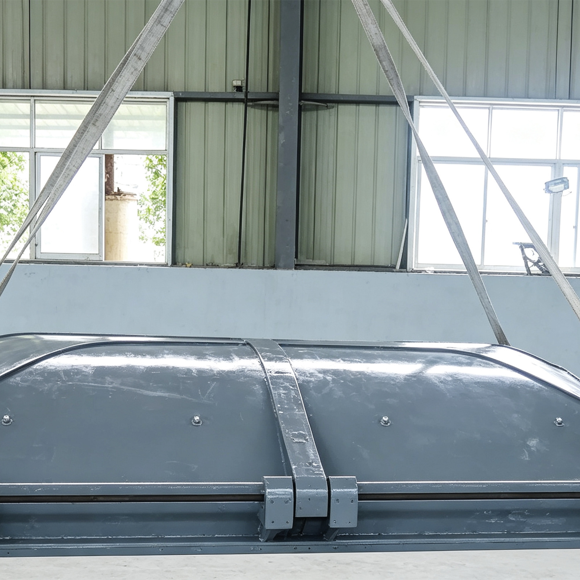 M Type Cast Iron Flood Gate, Flap Gate, Buoyant Flap Gate equipment image