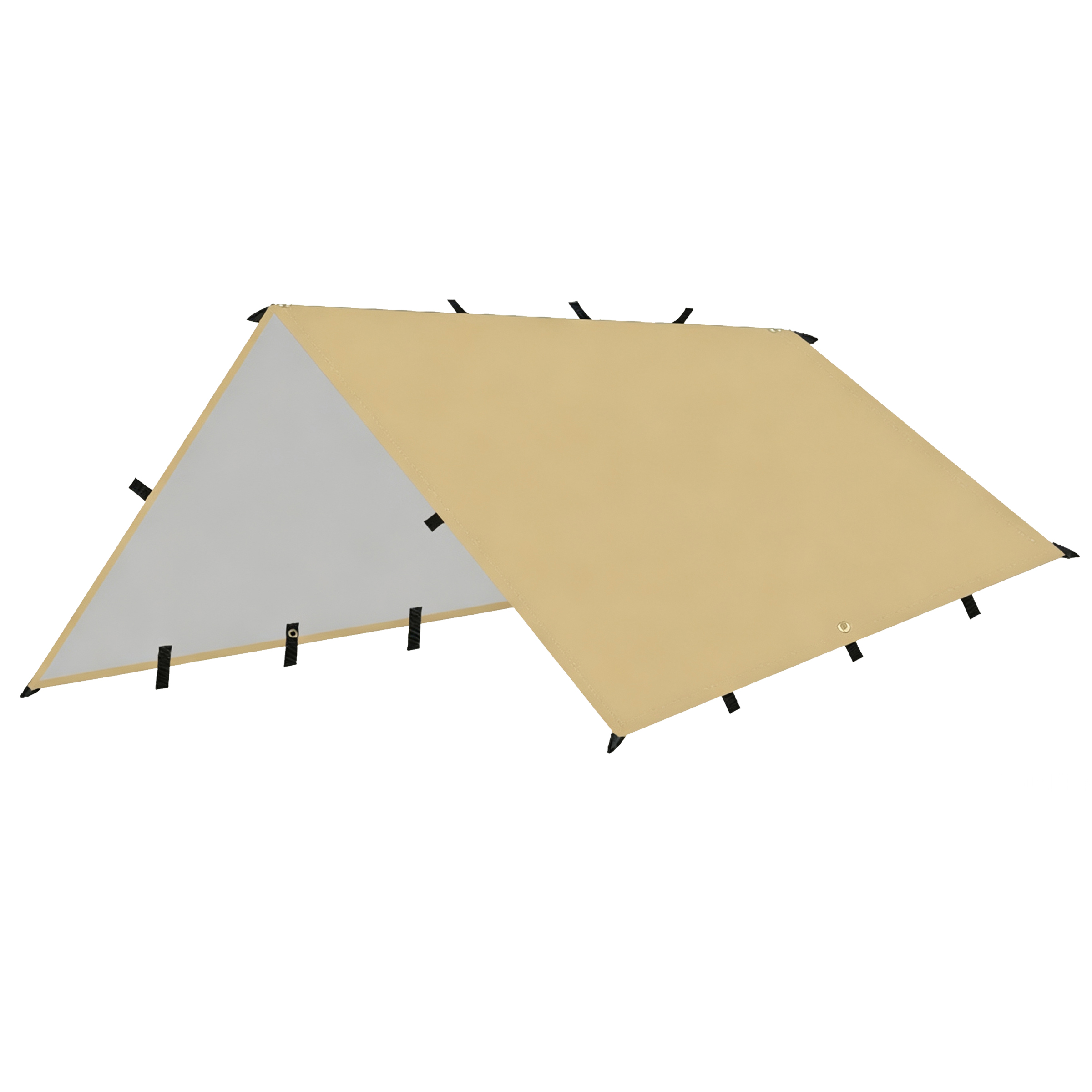 3×3m Multi‑Function Tent Tarp with 19 Anchor Points