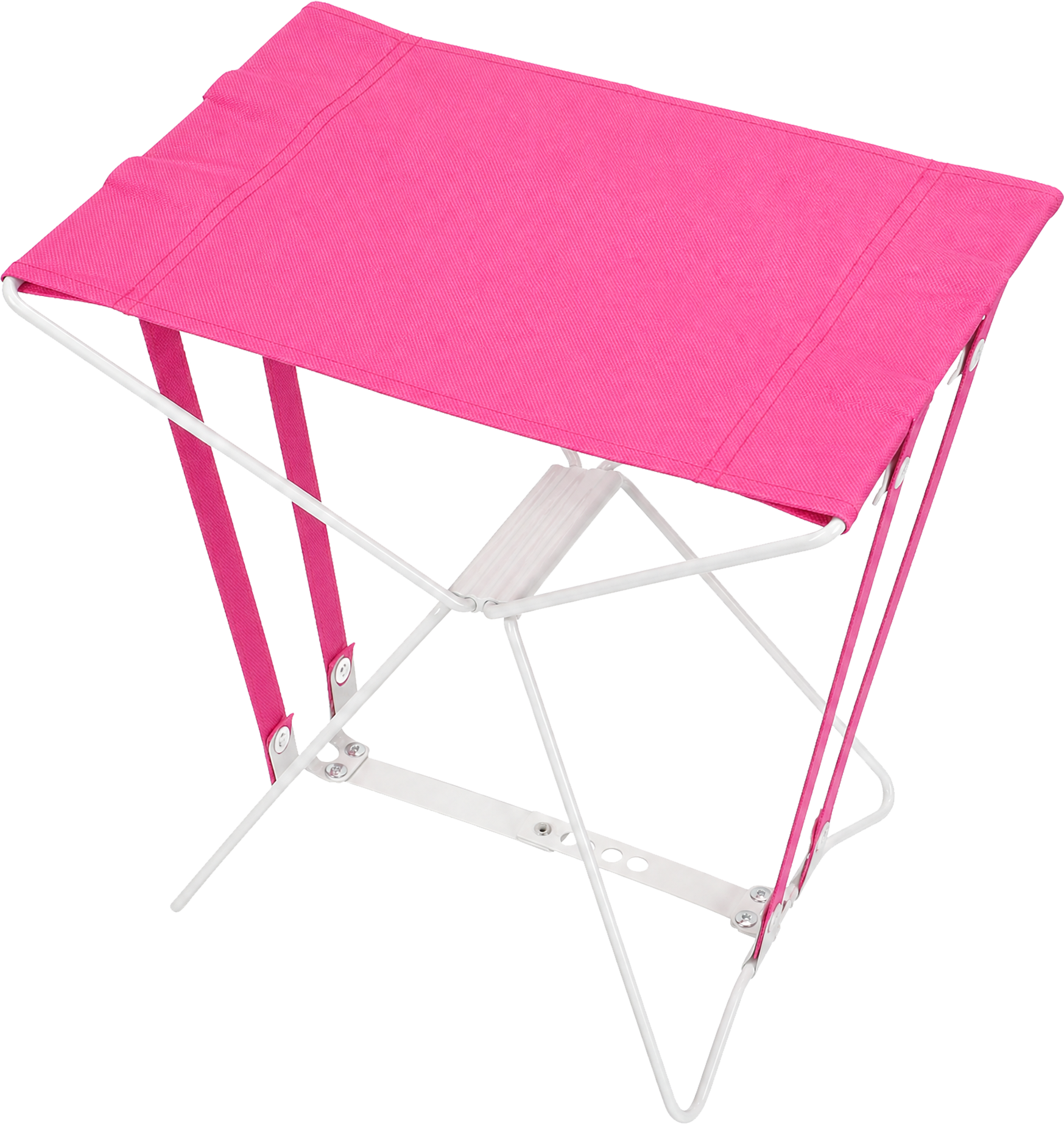 Portable Outdoor Folding Stool, Steel Wire Camping Fishing Small Stool with Carry Handle