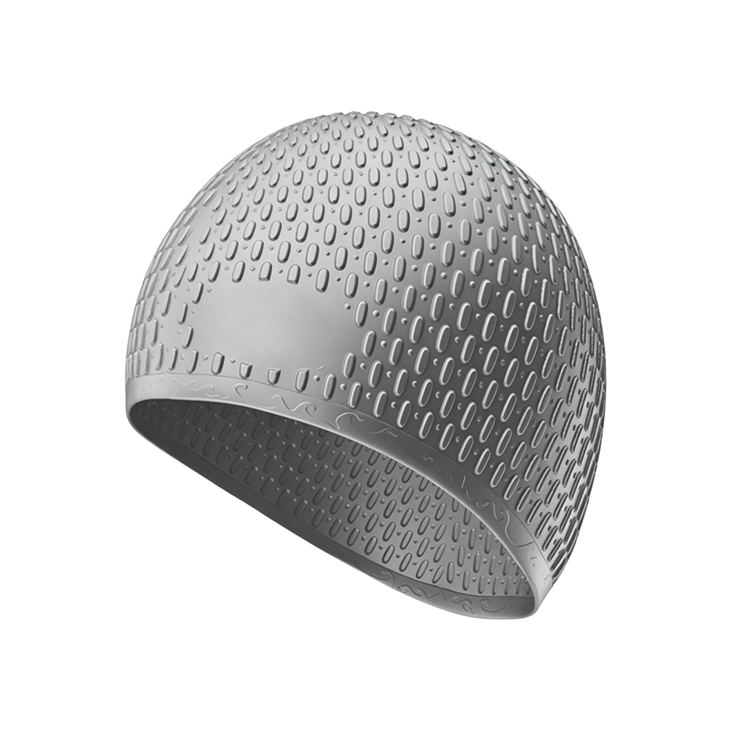 Silicone Swim Cap, Water‑Drop Style Waterproof Elastic Swimming Cap for Adults