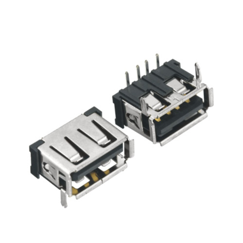 USB2.0AF 90度插板/贴板10.6*6.8H USB Connectors