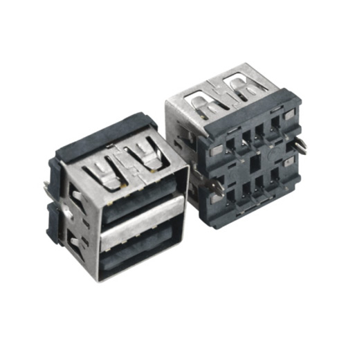 USB2.0AF 双层直插板10.0MM长 USB Connectors
