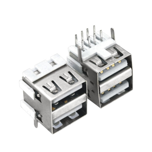 USB2.0AF 双层90度插板14.2MM长 USB Connectors