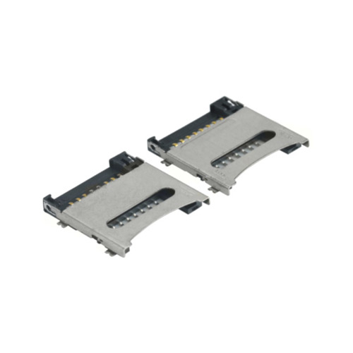 TF 掀盖式卡座H1.5/1.8MM SD / SIM Card Sockets