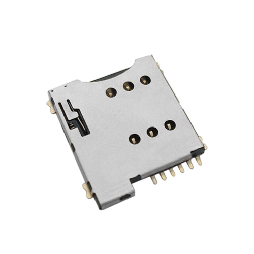 MICRO 6PIN卡座自弹式 SD / SIM Card Sockets