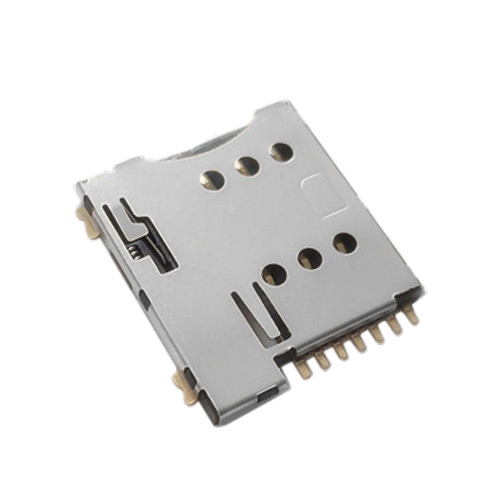 MICRO 6+1PIN SIM卡座自弹式 SD / SIM Card Sockets