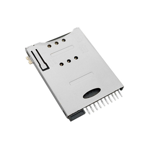 SIM PUSH 卡座8+2PIN 脚距3.45 SD / SIM Card Sockets