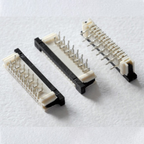 卧式弯针下接正(反)脚-FPC1.0连接器 FPC / FFC Connectors
