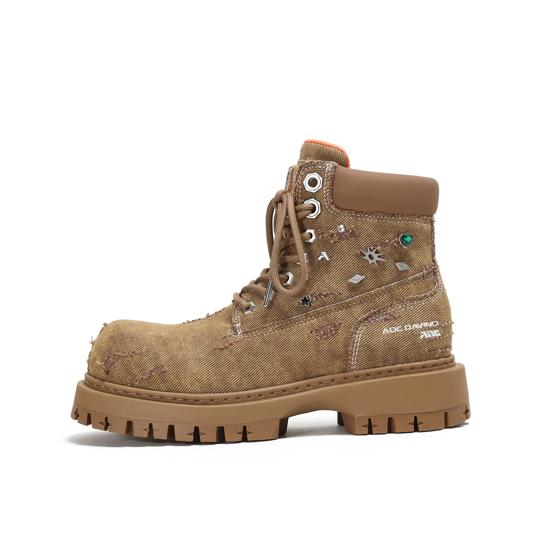 ADC367-1 Denim Martin Boot, customer supplied view 2