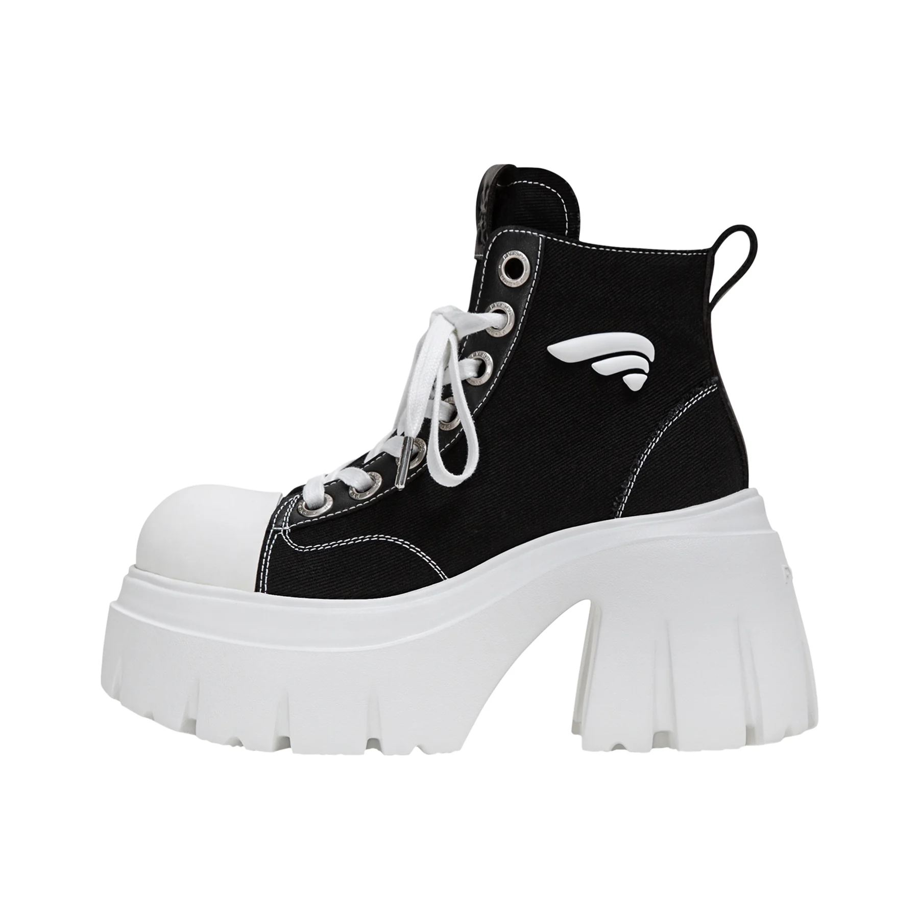 FY599-1 High-Top Chunky Canvas Shoe, customer supplied view 2