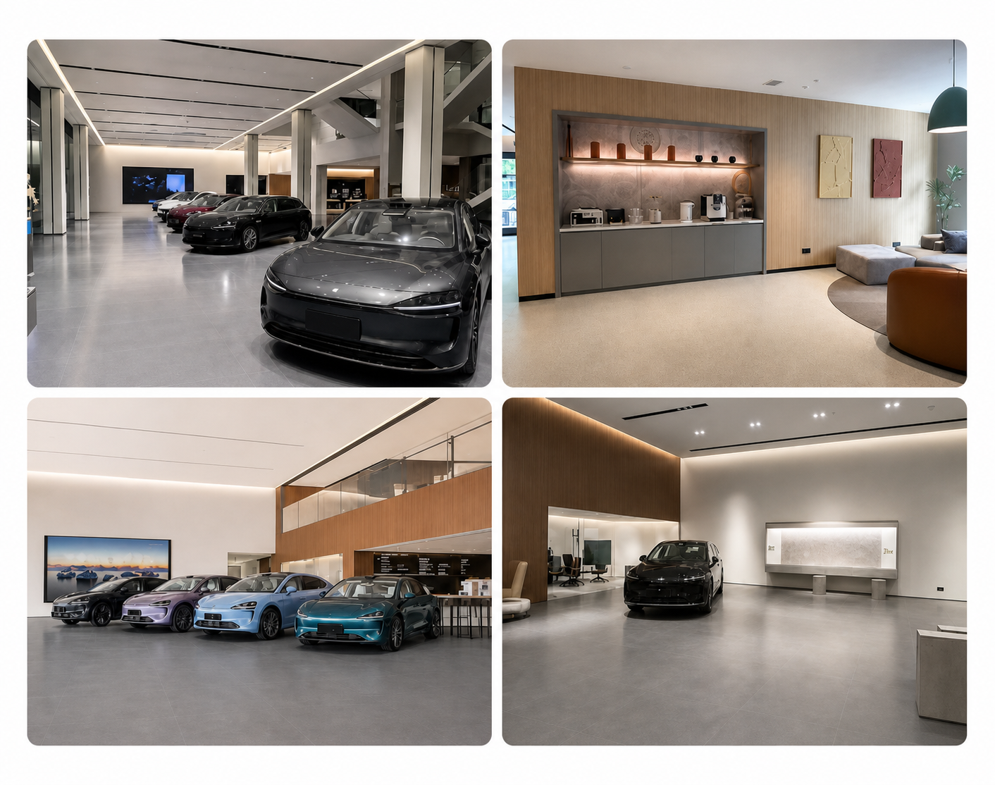 IMIX wall-panel applications in a modern automotive showroom