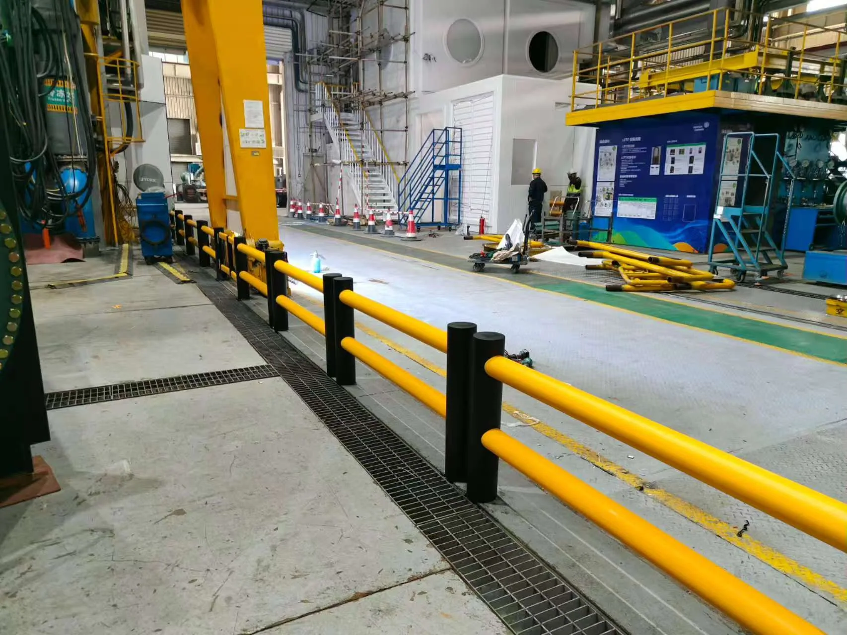 Guardrail installation view 21
