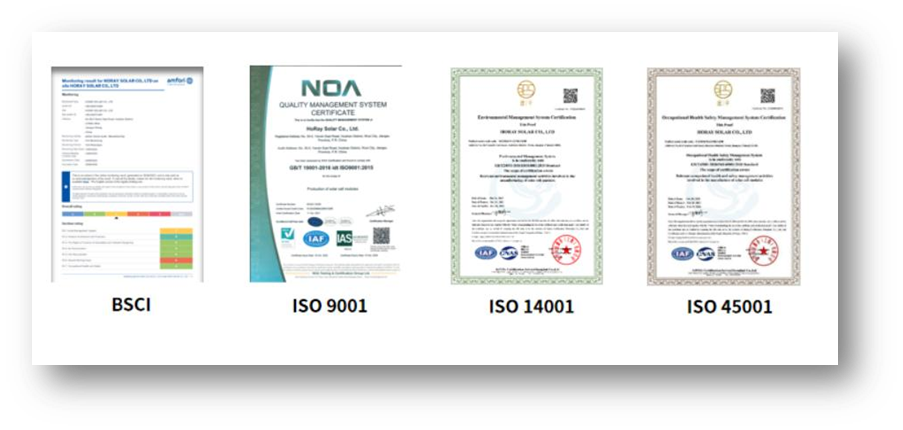 Collection of management and supplier certificate images. Confirm each holder and scope with our team.