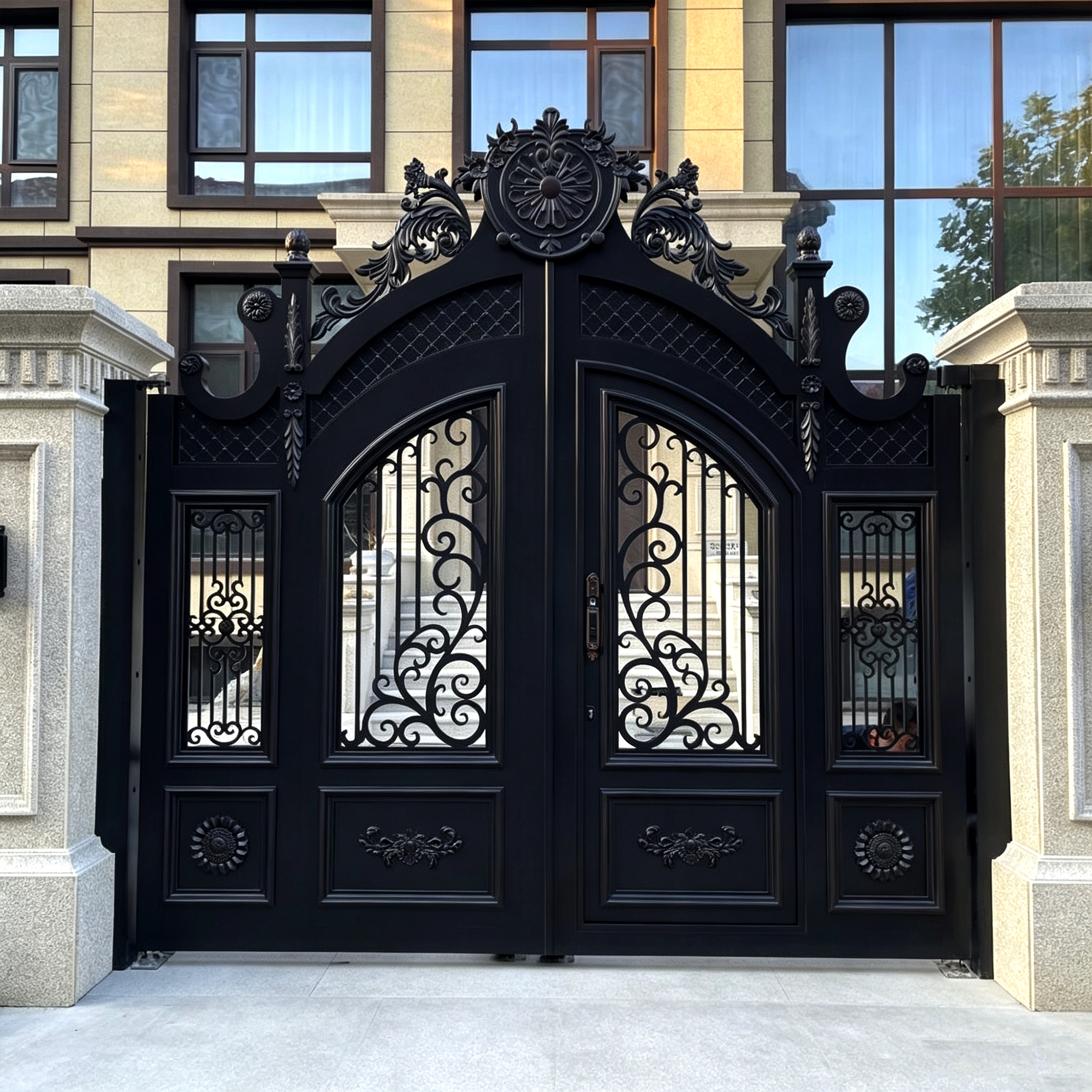 Aluminum Art Doors Door 04 — Made-to-order villa entrance door