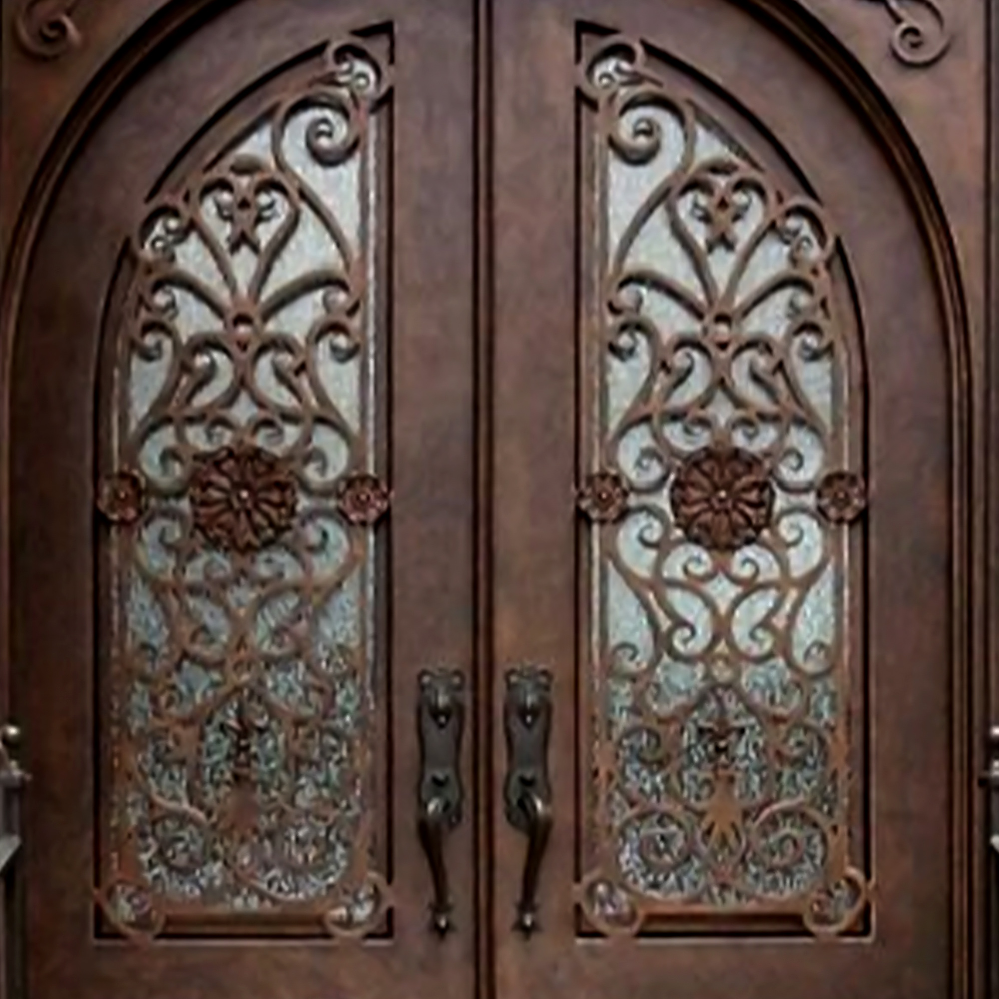Copper Doors Door 05 — Made-to-order villa entrance door