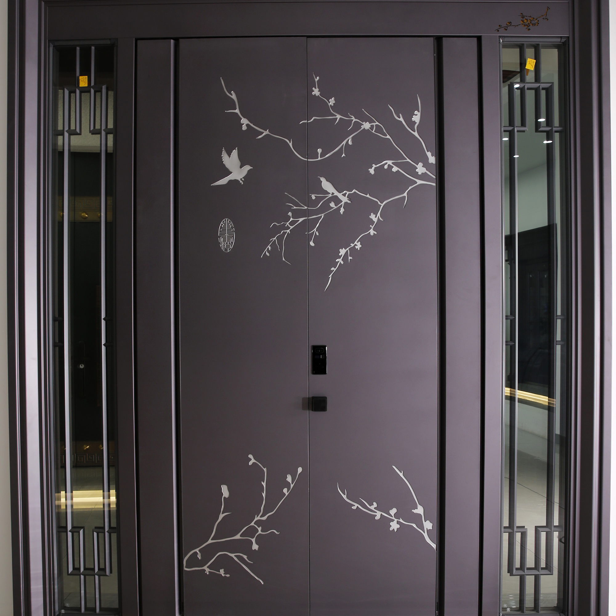 Floating-Craft Zinc Alloy Series — Etched botanical linework with smart access