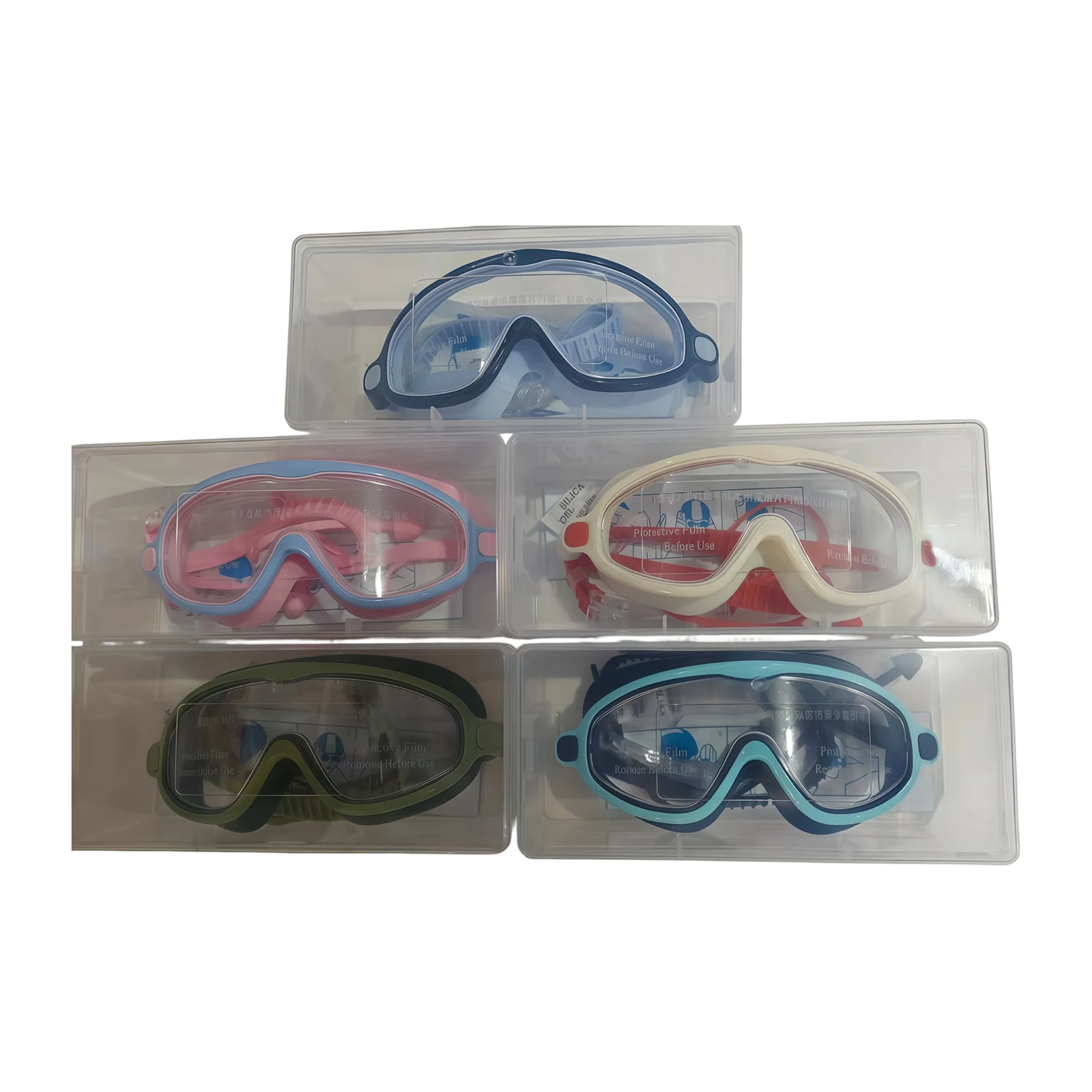 Complete view of swim goggles model 6900