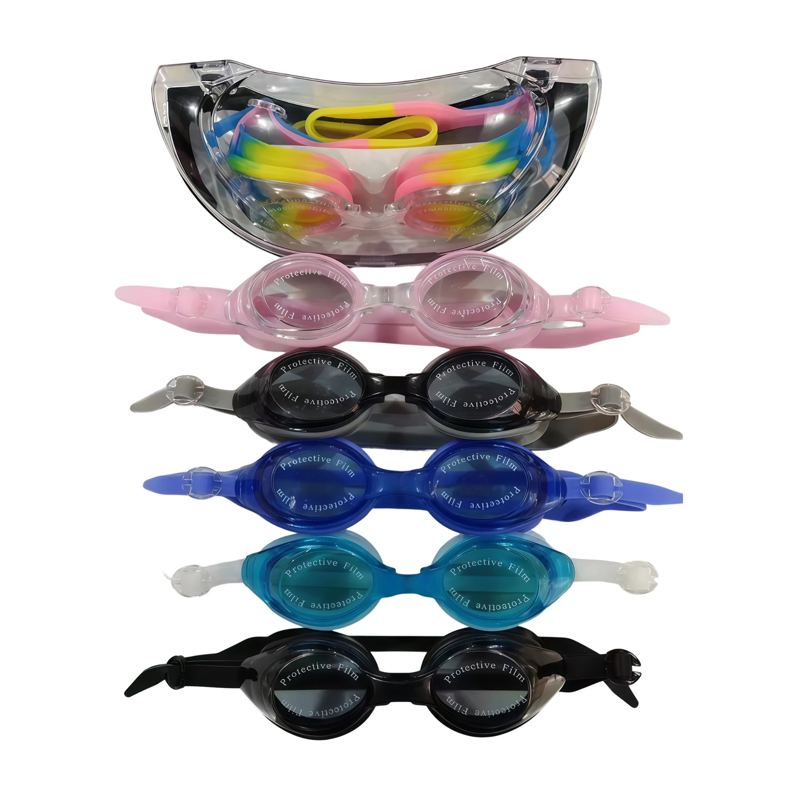Complete view of swim goggles model k19-100