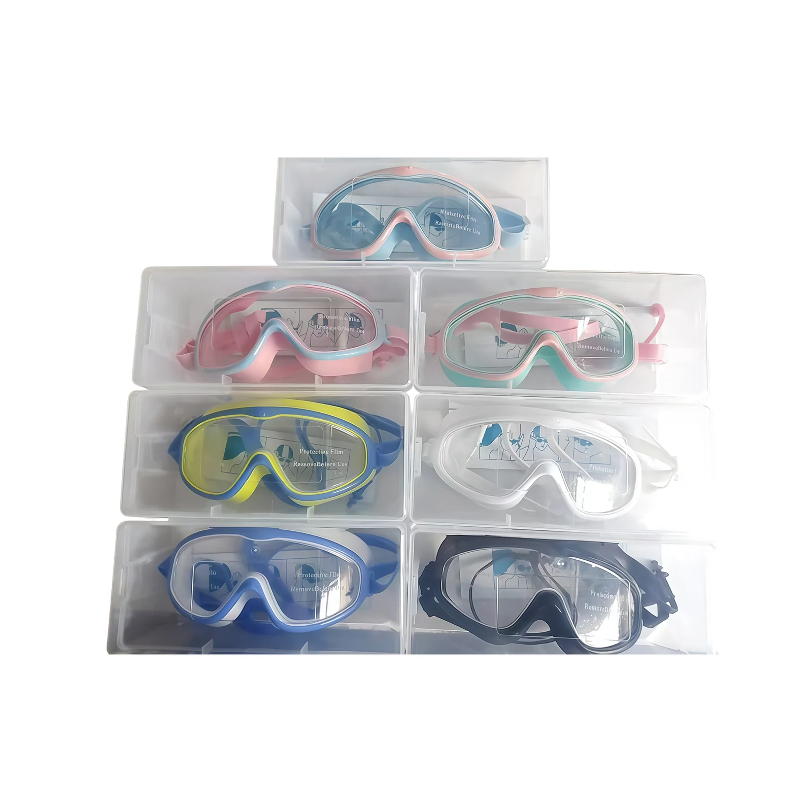 Complete view of swim goggles model 6600