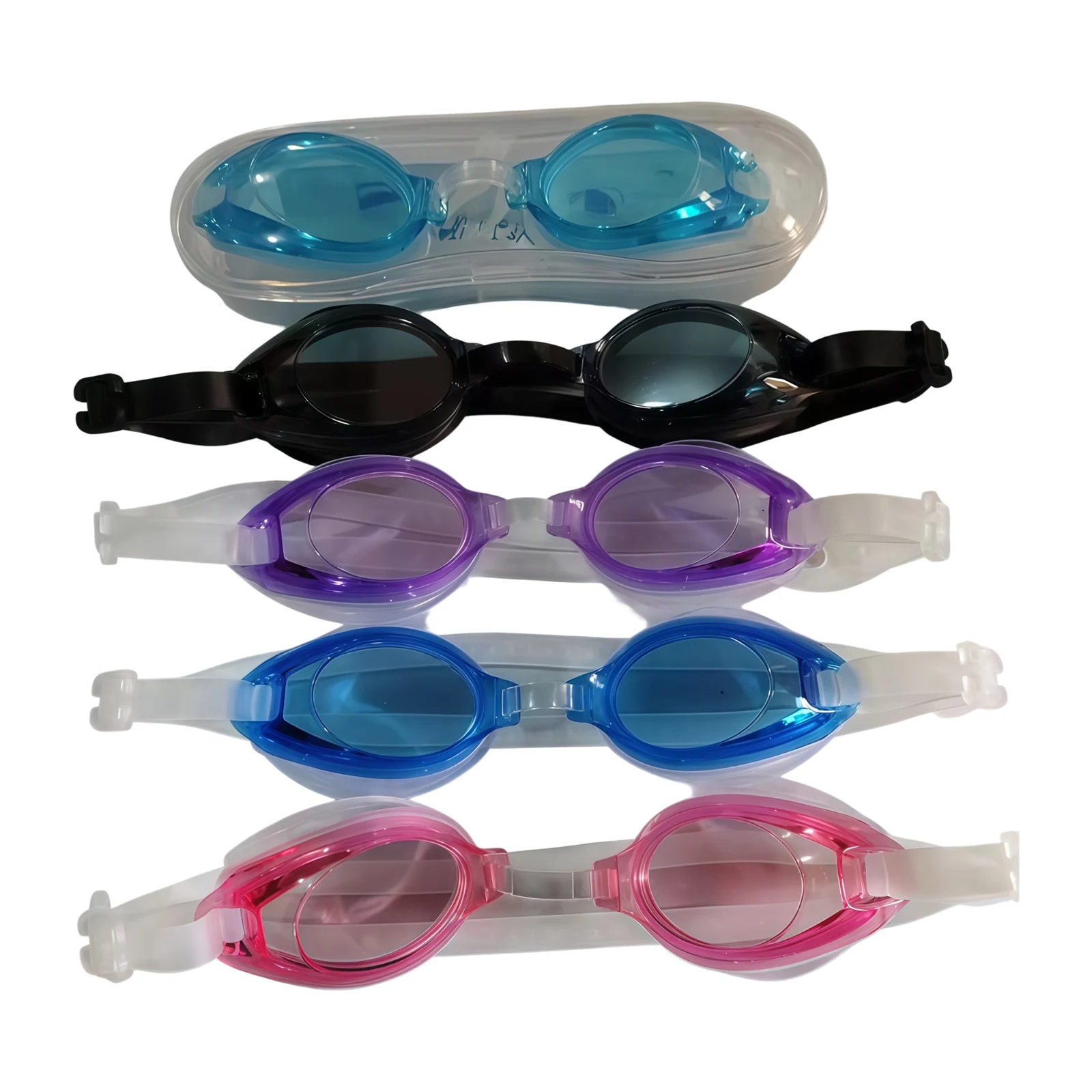 Complete view of swim goggles model 7008