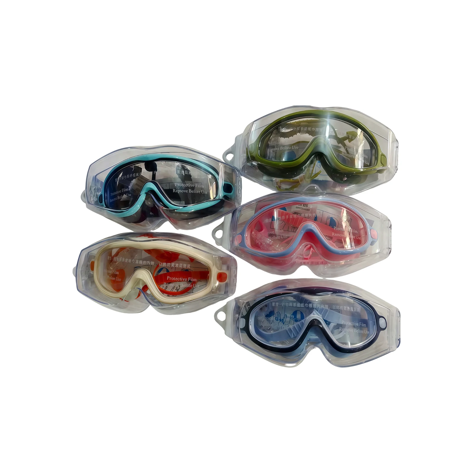 Complete view of swim goggles model 6900PS盒