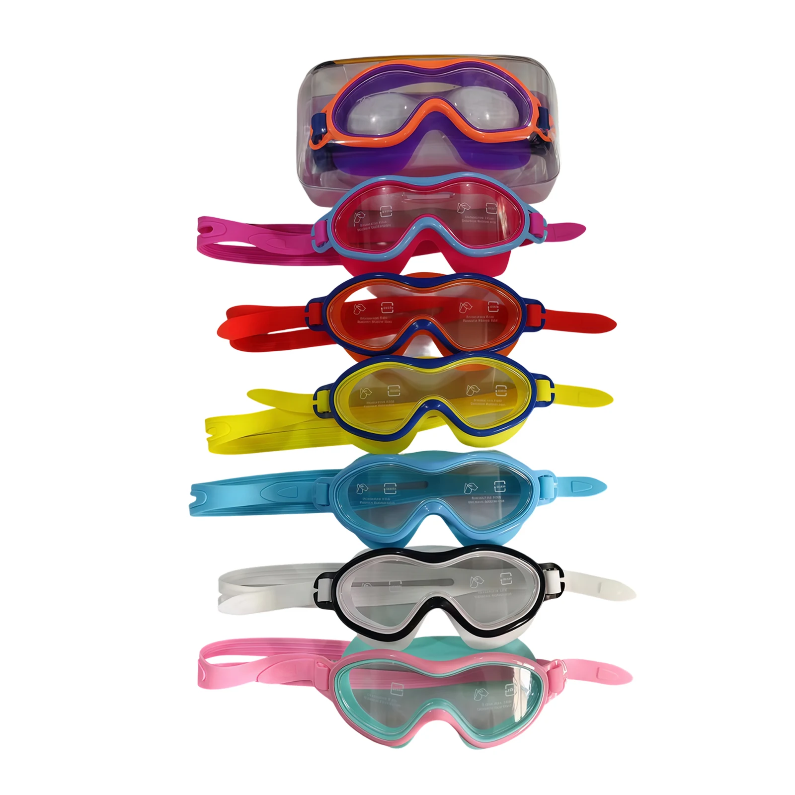 Complete view of swim goggles model 9600