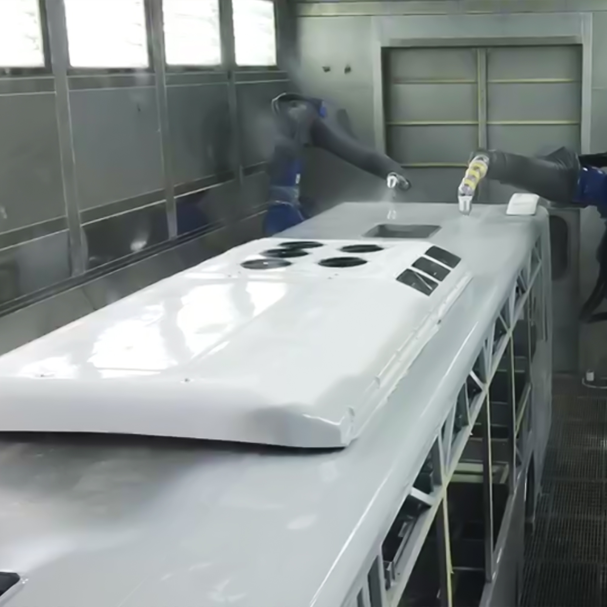 New Energy Bus Robotic Painting Line by OMJX