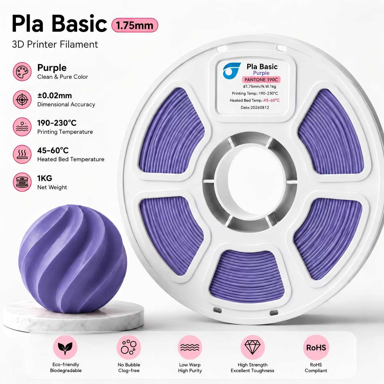 PLA Basic 3D Printer Filament