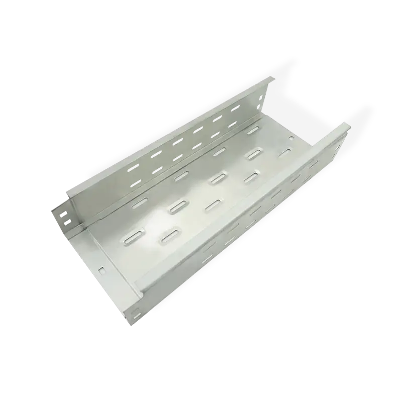 Perforated plug type cable tray