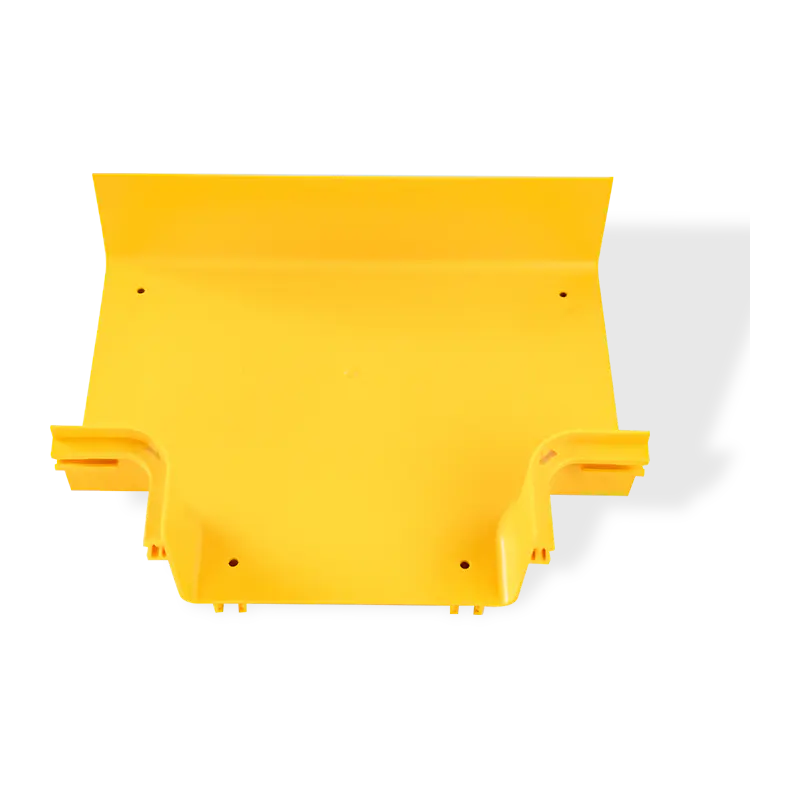 Tee horizontal PVC tahan api standar UL94 FV-0 untuk baki kabel Fiber