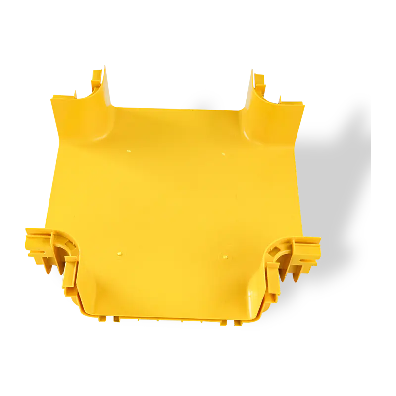 Fiber cable tray horizontal cross with build-in connecter
