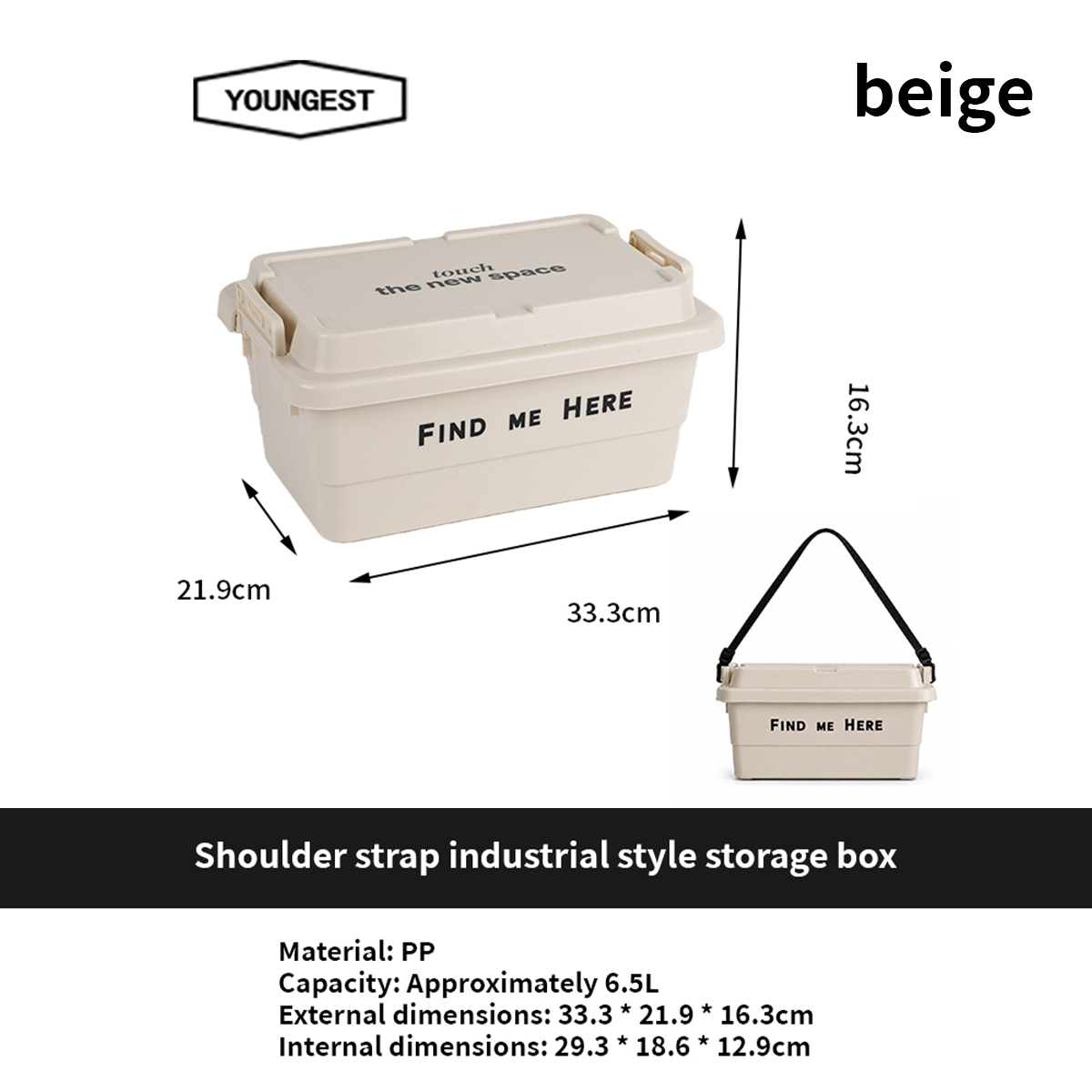 Shoulder-Strap Industrial Storage Box, view 18
