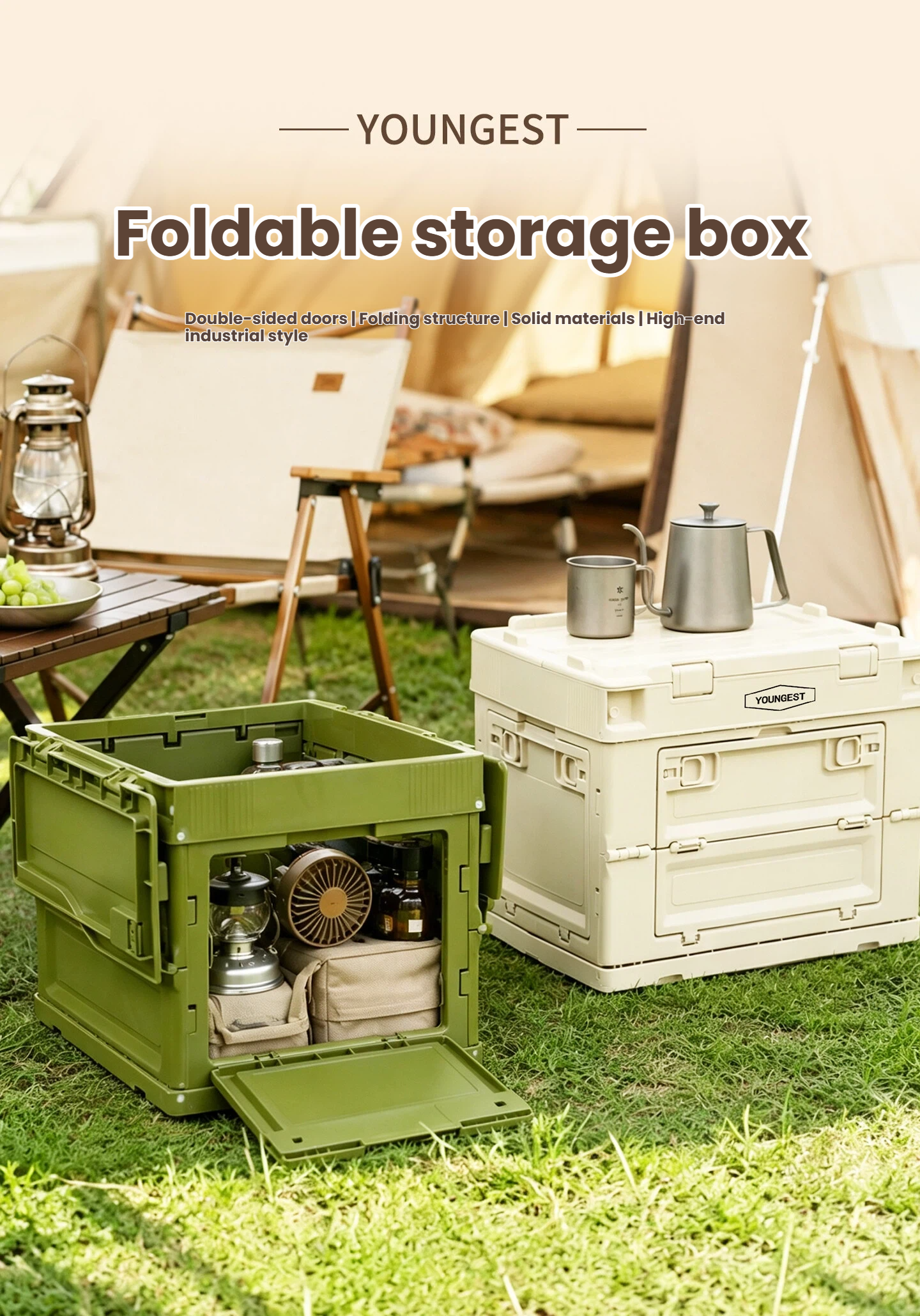 Double-Door Folding Storage Box, view 11